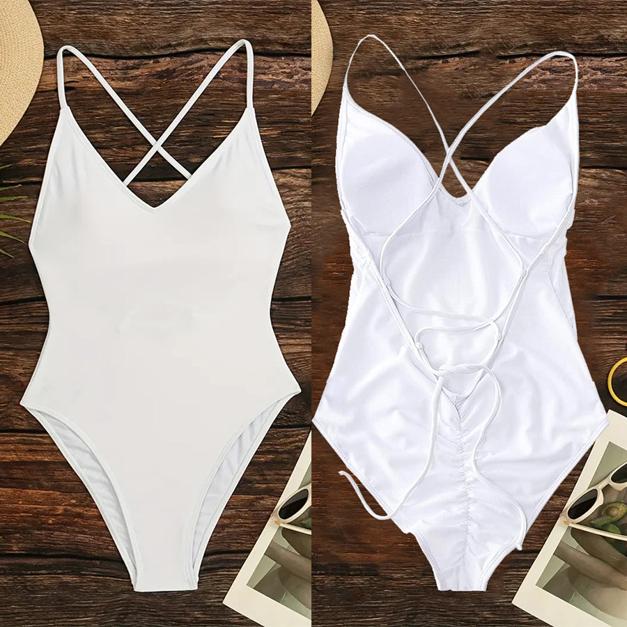 Beaira Solid One Piece Swimsuit Women Swimwear 2025 New Bikini Sexy Bodysuit Plus Size Bathing Suit Swimming Suit maillot de bain femme
