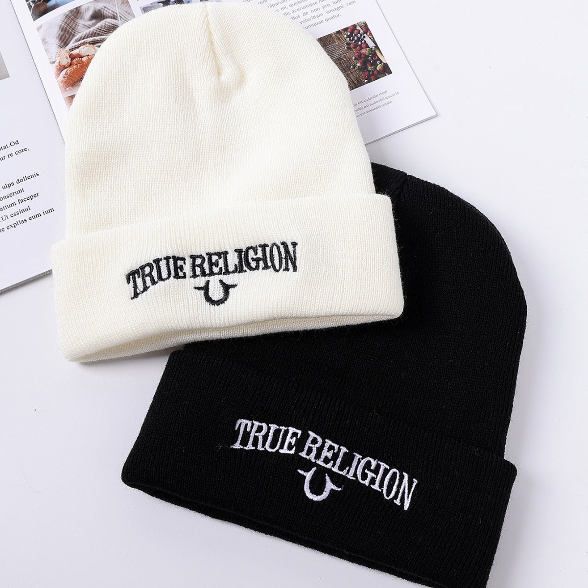 Beaira 1pc Personalized Letter Embroidery Casual Knitted Hat