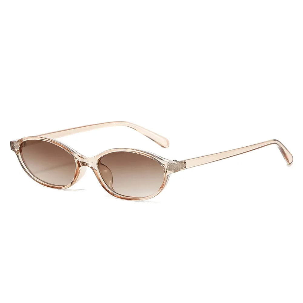 Beaira Sexy Small Oval Women's Sunglasses New Fashion Black Brown Sun Glasses Ladies Shades Trends Summer Unique Eyewear Men