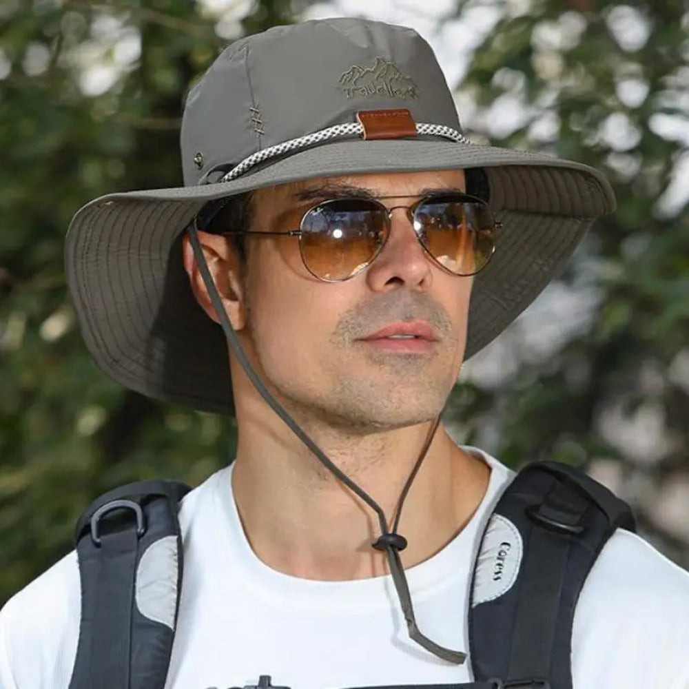 Beaira Summer Bucket Hat Men Women Sunscreen Fishing Hat Outdoor Breathable Fisherman Cap Hiking Climbing Camping Uv Protect Windproof