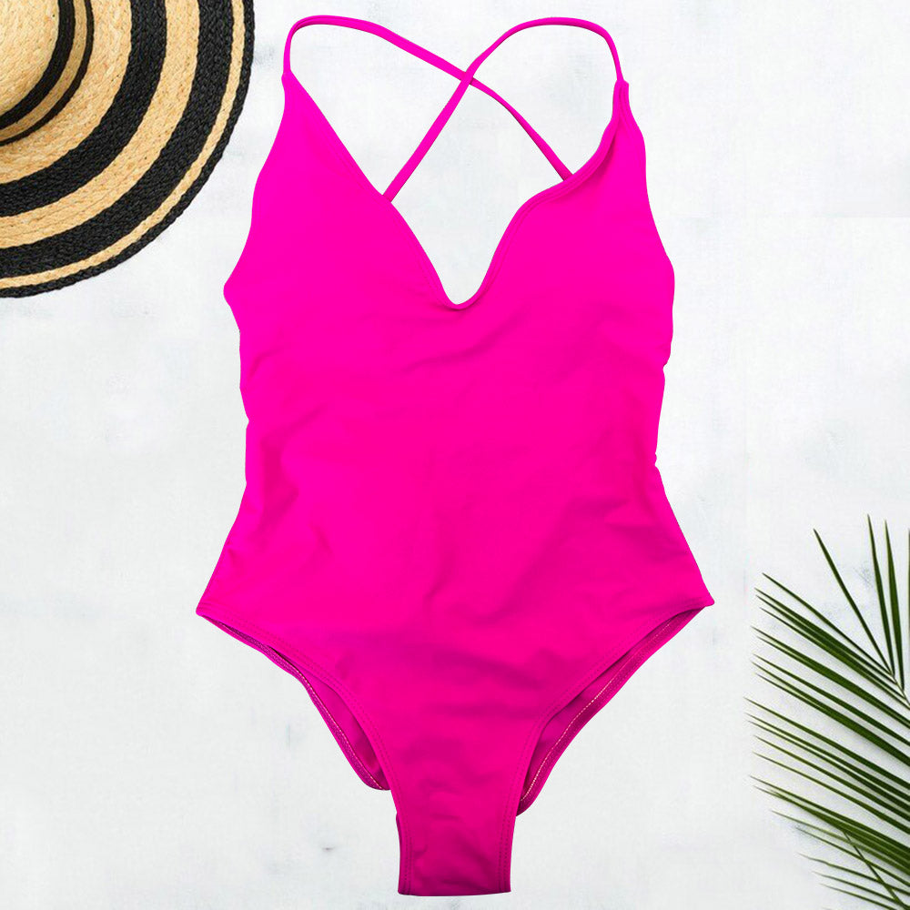 Beaira Solid One Piece Swimsuit Women Swimwear 2025 New Bikini Sexy Bodysuit Plus Size Bathing Suit Swimming Suit maillot de bain femme