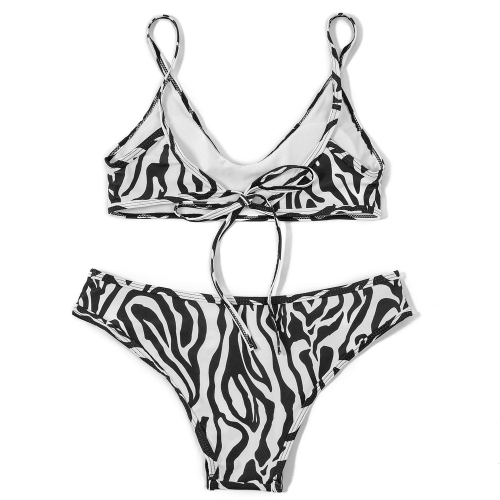 Beaira Print Zebra Bikini Set New Arrival Biquini Padded Push Up Bandage Swimsuit Women Summer Beachwear Sexy Swimwear