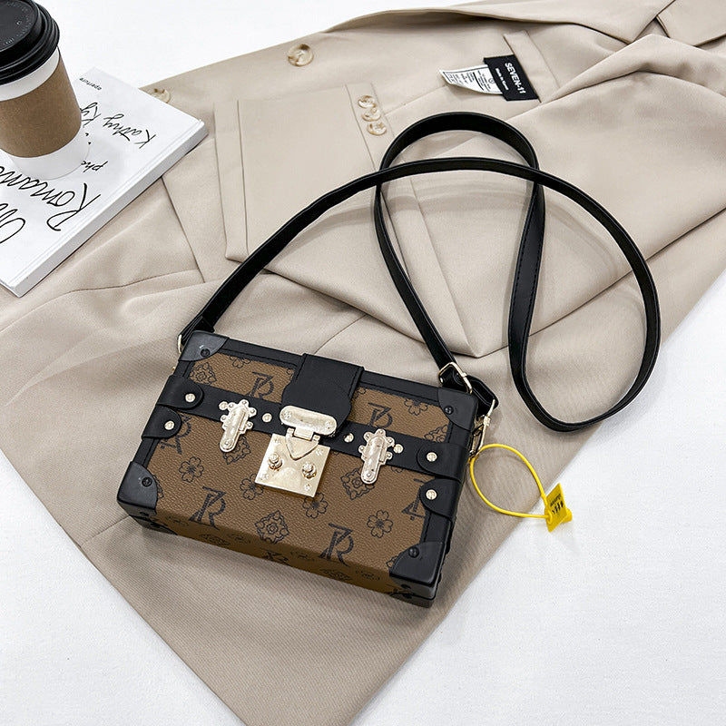 Beaira New Shoulder Bag Box Bag Fashion Retro Small Box Crossbody Bag