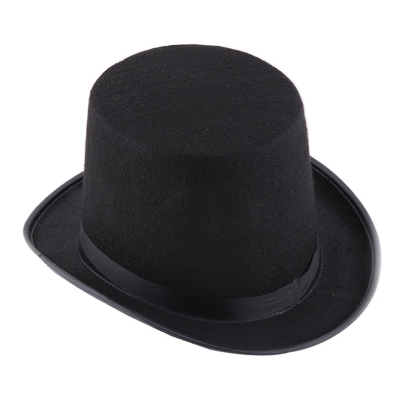 Beaira Top Hat for Adult/Teens Cylinder Hat Prom Carnivals Party Costume Black Magician Hat for Carnivals Show Party