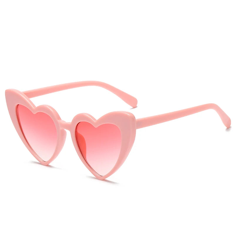 Beaira Heart Shaped Sunglasses Women Cat Eye Female Sun Glasses Brand Retro Love Black White Eyewear Men Shade UV400 Eyewear
