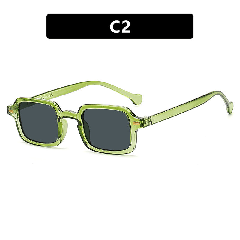 Beaira Simple Square Sunglasses Men and Women Retro Glasses Summer Sunshade Beach Fashion Glasses