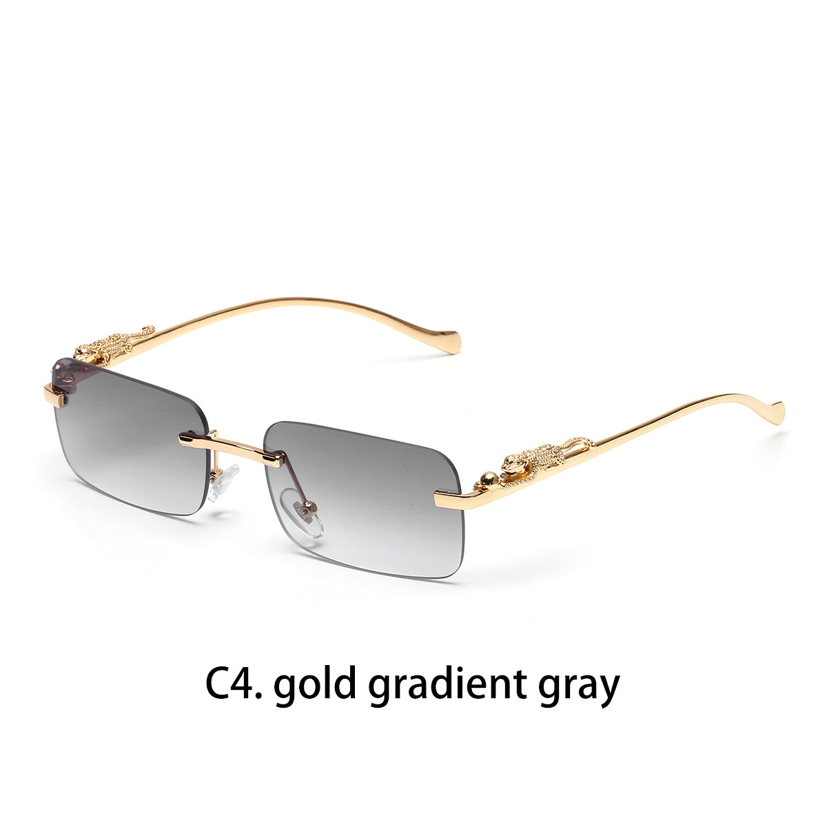 Beaira Ruiao rimless sunglasses UV400 fashion square metal glasses for men women designer man's brand sun glasses shades for outdoor