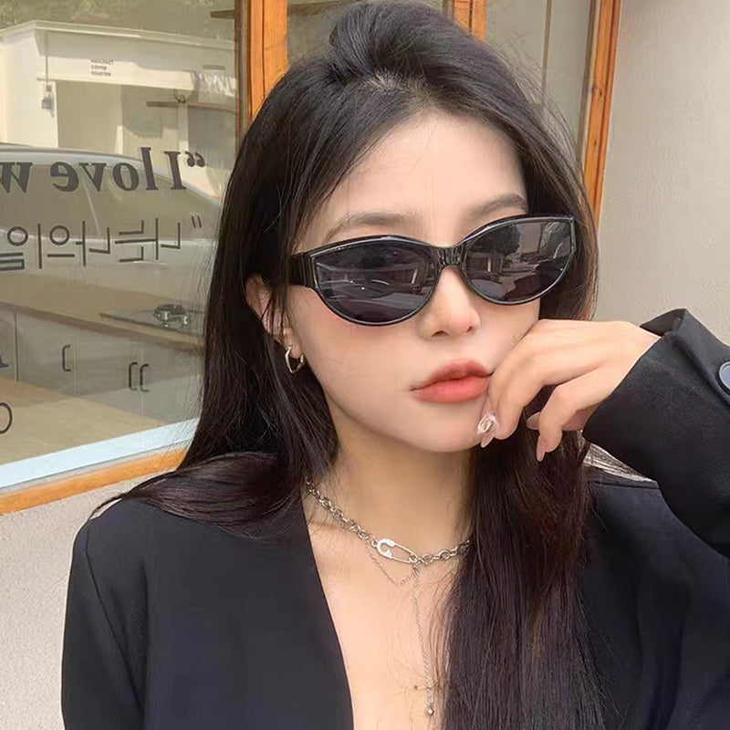 Beaira Personality Female Fashion Cat Eye Sunglasses Woman Vintage Black Gradient Sun Glasses