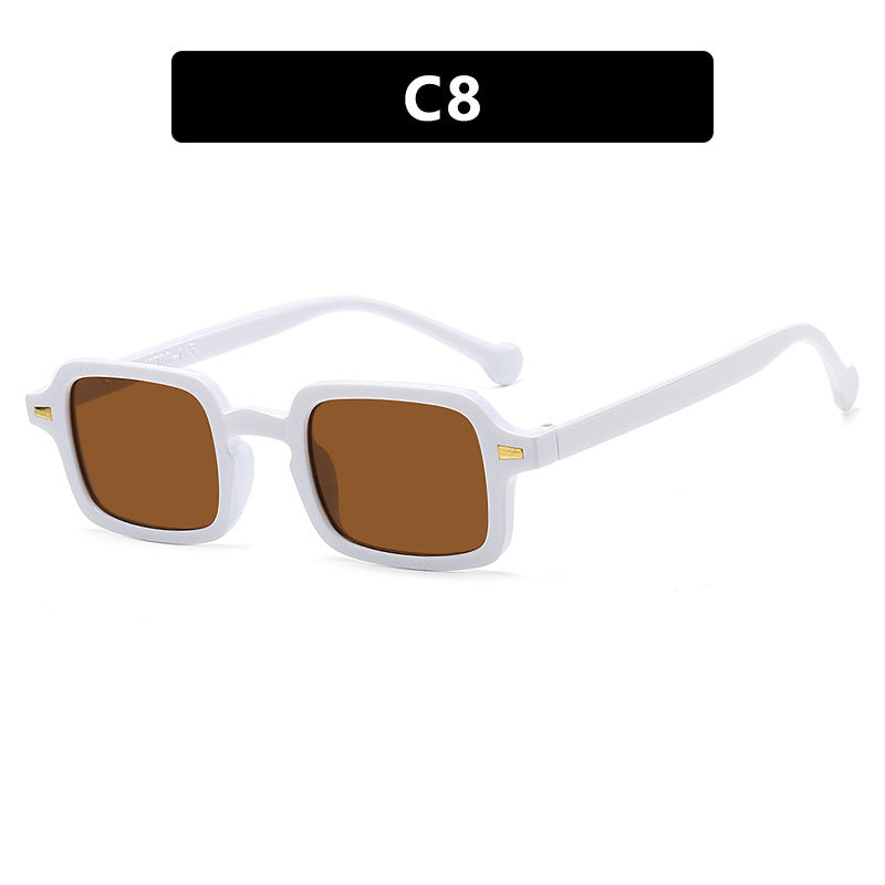Beaira Simple Square Sunglasses Men and Women Retro Glasses Summer Sunshade Beach Fashion Glasses