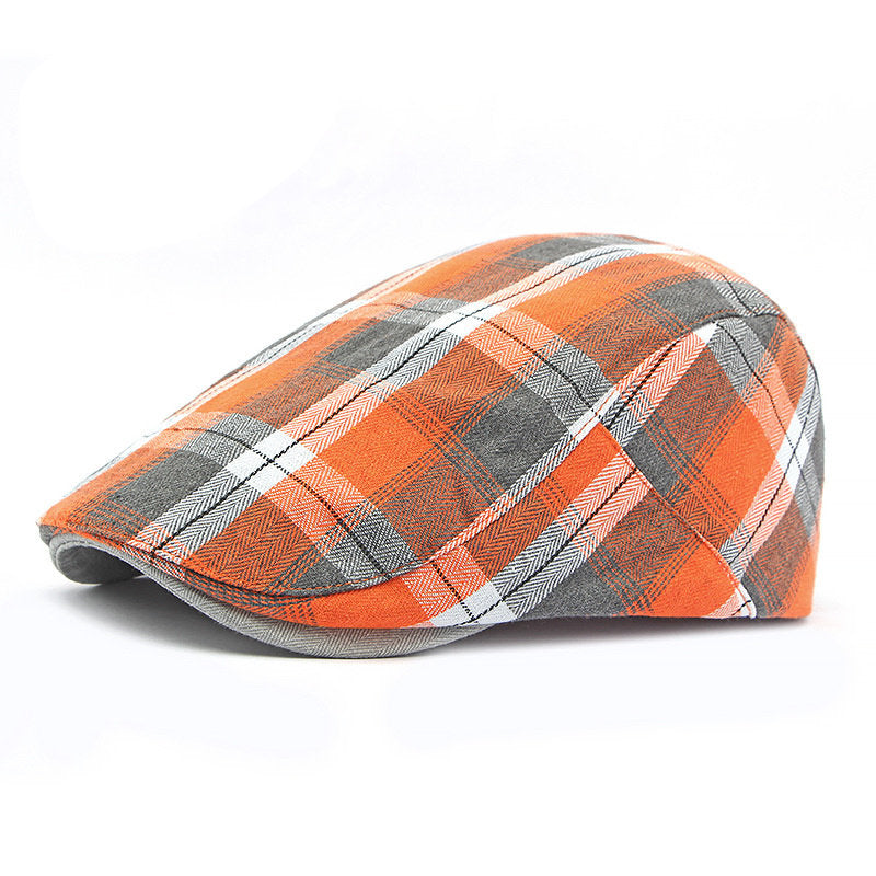 Beaira Four Seasons Polyester Print Newsboy Caps Flat Peaked Cap Men and Women Painter Beret Hats