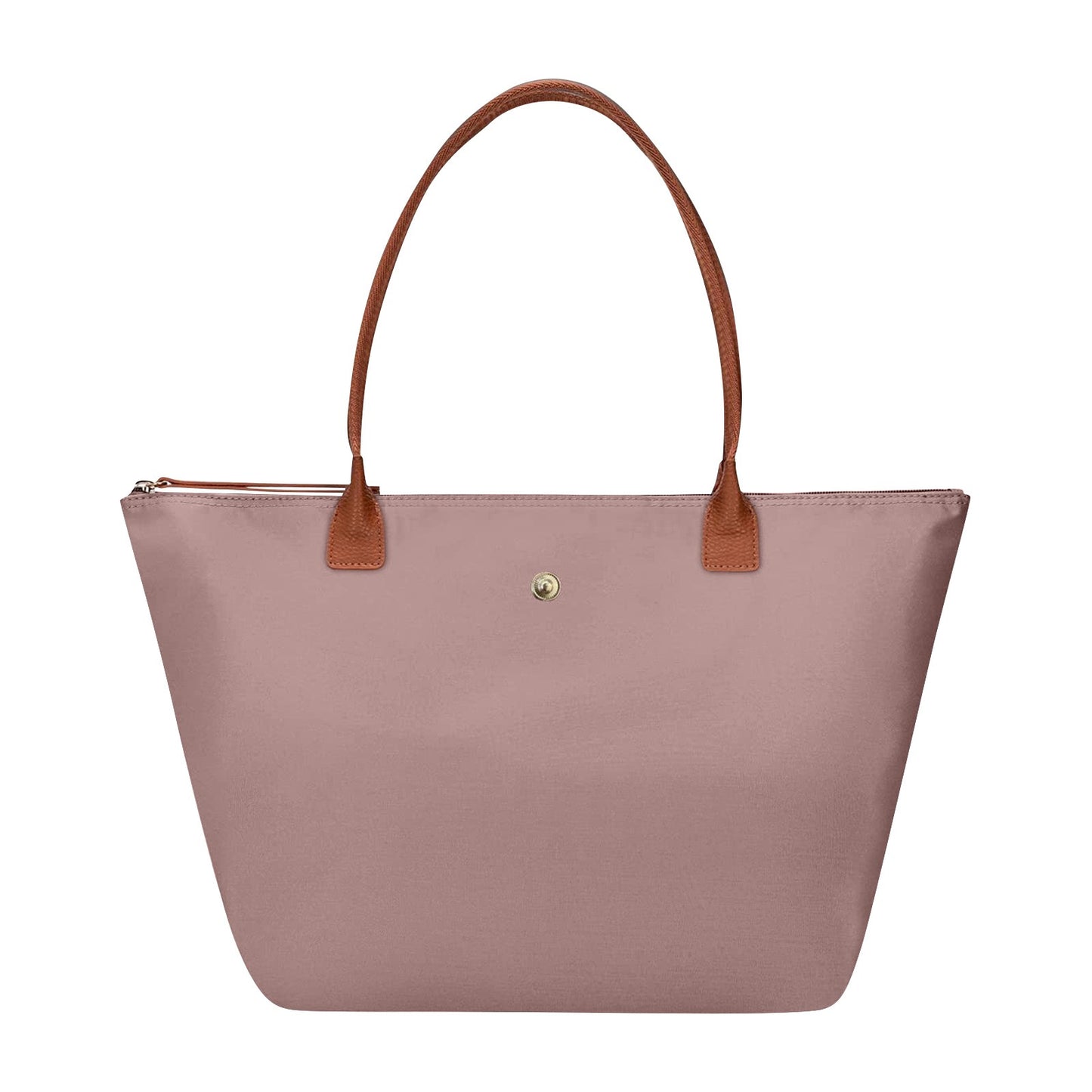 Beaira Large Capacity Shoulder Tote Bag for Women, Nylon Top-Handle Purse, Foldable Weekend Hobo Handbag Single Shoulder Soft Leather