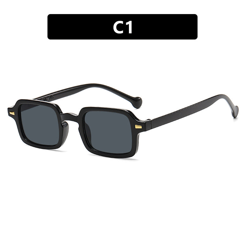 Beaira Simple Square Sunglasses Men and Women Retro Glasses Summer Sunshade Beach Fashion Glasses