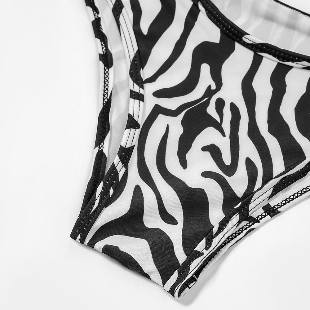 Beaira Print Zebra Bikini Set New Arrival Biquini Padded Push Up Bandage Swimsuit Women Summer Beachwear Sexy Swimwear