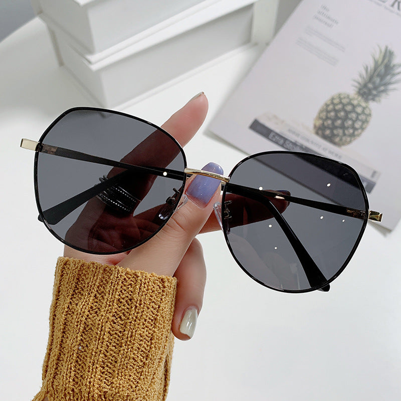 Beaira Hot Selling Metallic Sunshade Glasses Women's Advanced Sense Polarizing Sunglasses UV Protection Sun Summer Sports
