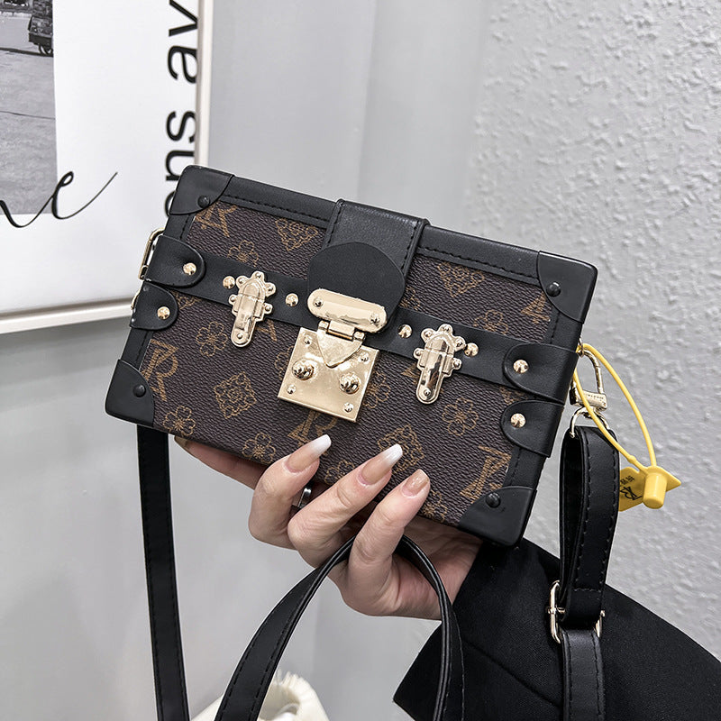 Beaira New Shoulder Bag Box Bag Fashion Retro Small Box Crossbody Bag