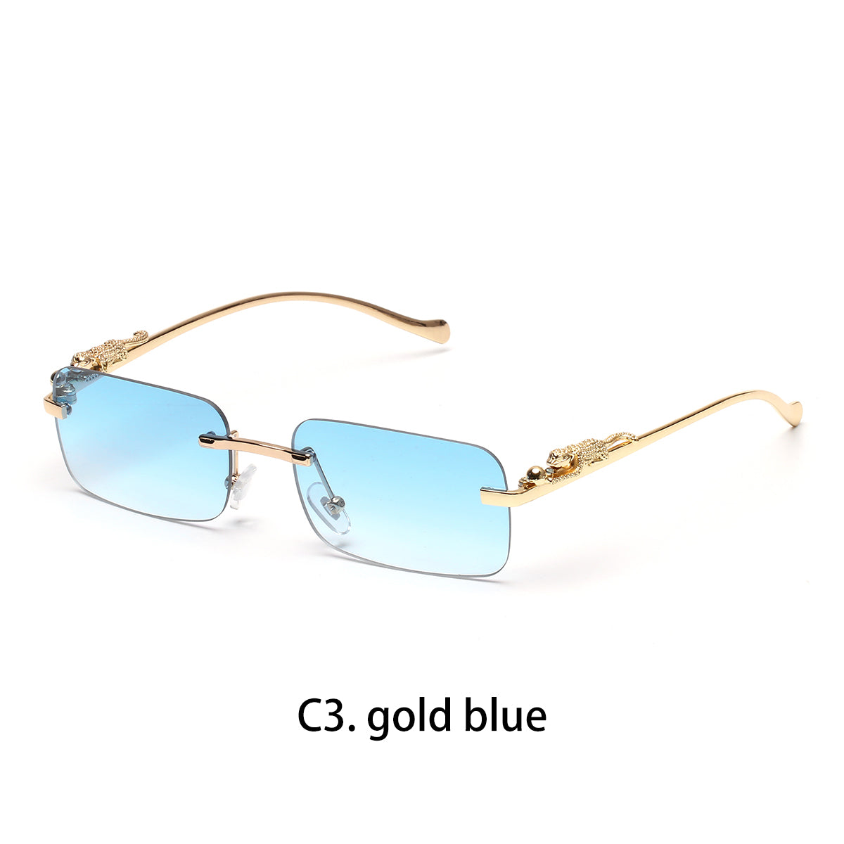 Beaira Ruiao rimless sunglasses UV400 fashion square metal glasses for men women designer man's brand sun glasses shades for outdoor