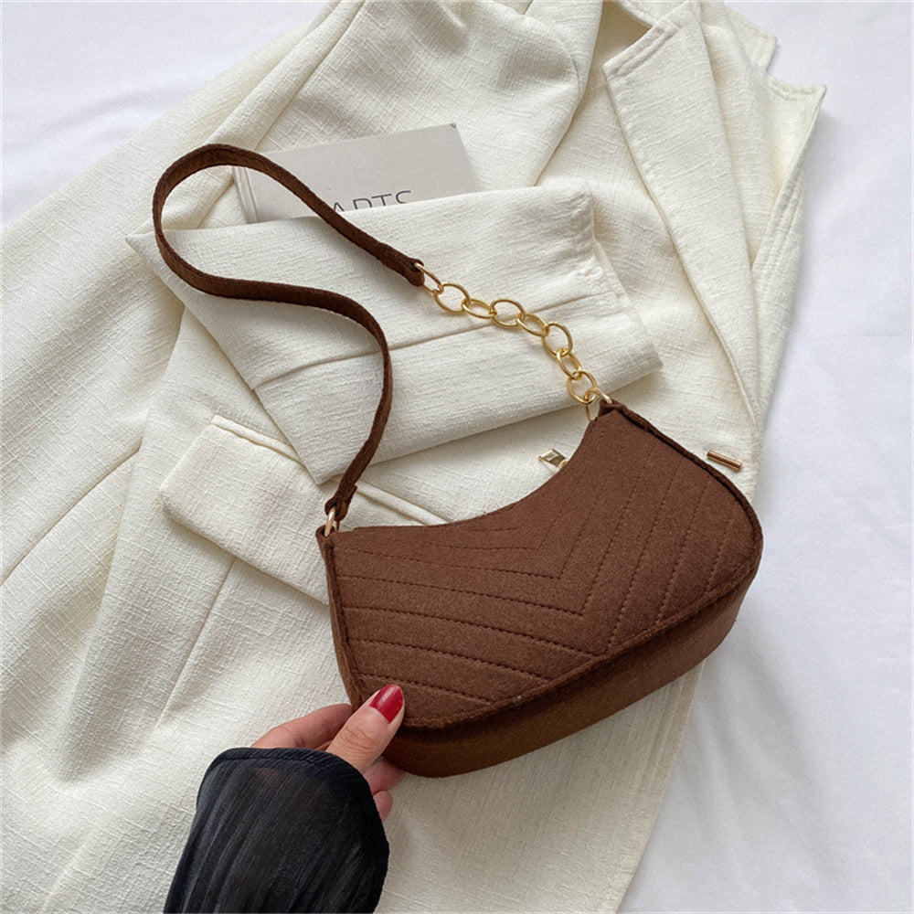 Beaira Soft Pu Ladies Leather Crossbody Bag Women Purple Underarm Bag Retro Solid Color Handbag Fashion Design Girl Small Shoulder Bags