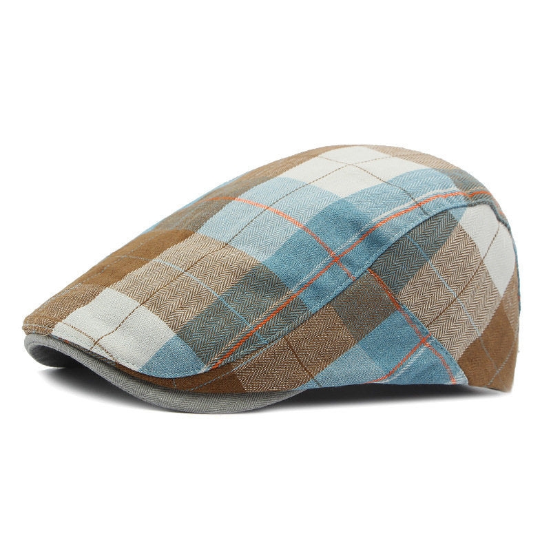 Beaira Four Seasons Polyester Print Newsboy Caps Flat Peaked Cap Men and Women Painter Beret Hats