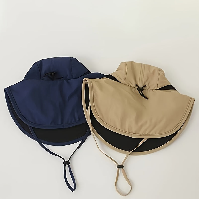 Beaira Unisex Summer Wide Brim Waterproof and Quick-drying Panama Caps Outdoor Visor Bucket Hats Mesh Breathable Sun Hat with Neck Flap