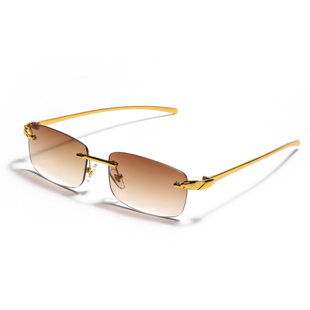 Beaira Ruiao rimless sunglasses UV400 fashion square metal glasses for men women designer man's brand sun glasses shades for outdoor
