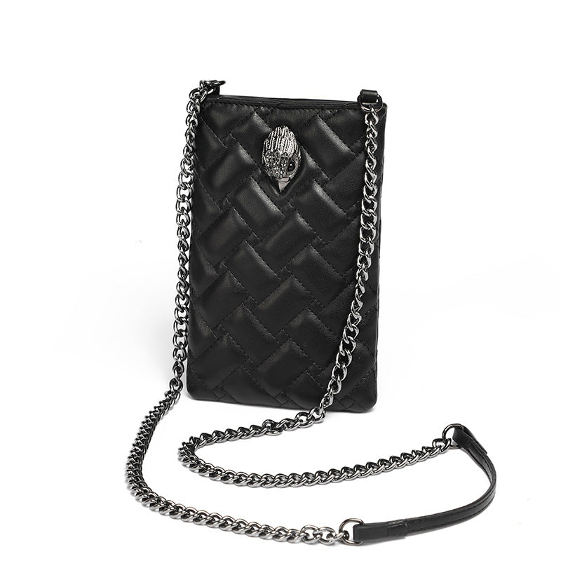 Beaira New Trendy Women's Bag with Herringbone Chain Shoulder Bag Crossbody Bag Eagle Head and Phone Bag