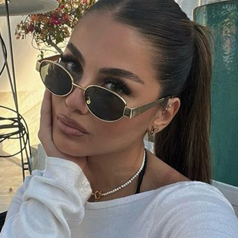 Beaira Fashion Oval Sunglasses Women Retro Trend Outdoor Metal Sun Glasses High Quality Classic Men Luxury Brand Eyewear UV400 Goggles