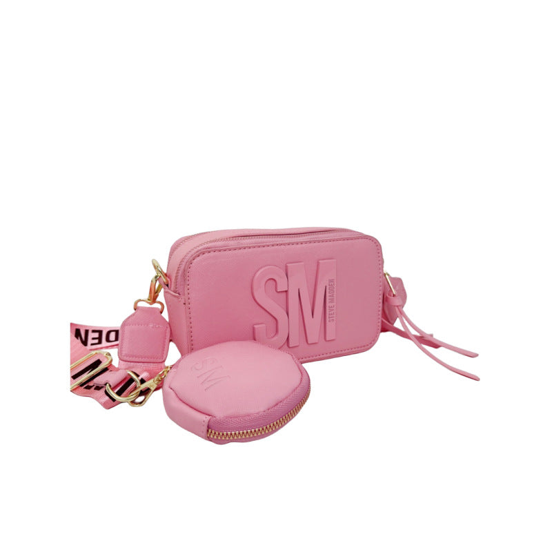 Beaira Spring/Summer New Fashion Camera Bag with Wide Shoulder Strap Lettering Small Square Bag Crossbody Bag