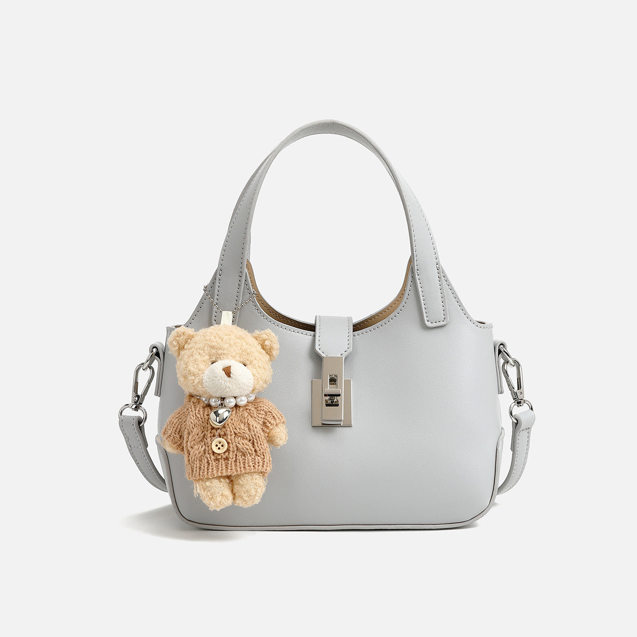 Beaira bucket bag bag with pouch new Korean Retro Handbag high quality Female Shoulder underarm bag for girls gift