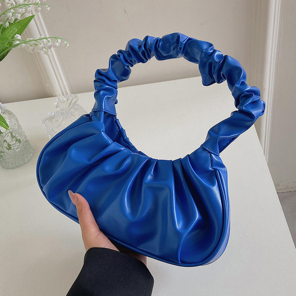Beaira Fashion Pleated Handlebags For Women Pu Cloud Bags Leisure Armpit Bag Shopping Shoulder Bags Dumpling Handbag Female
