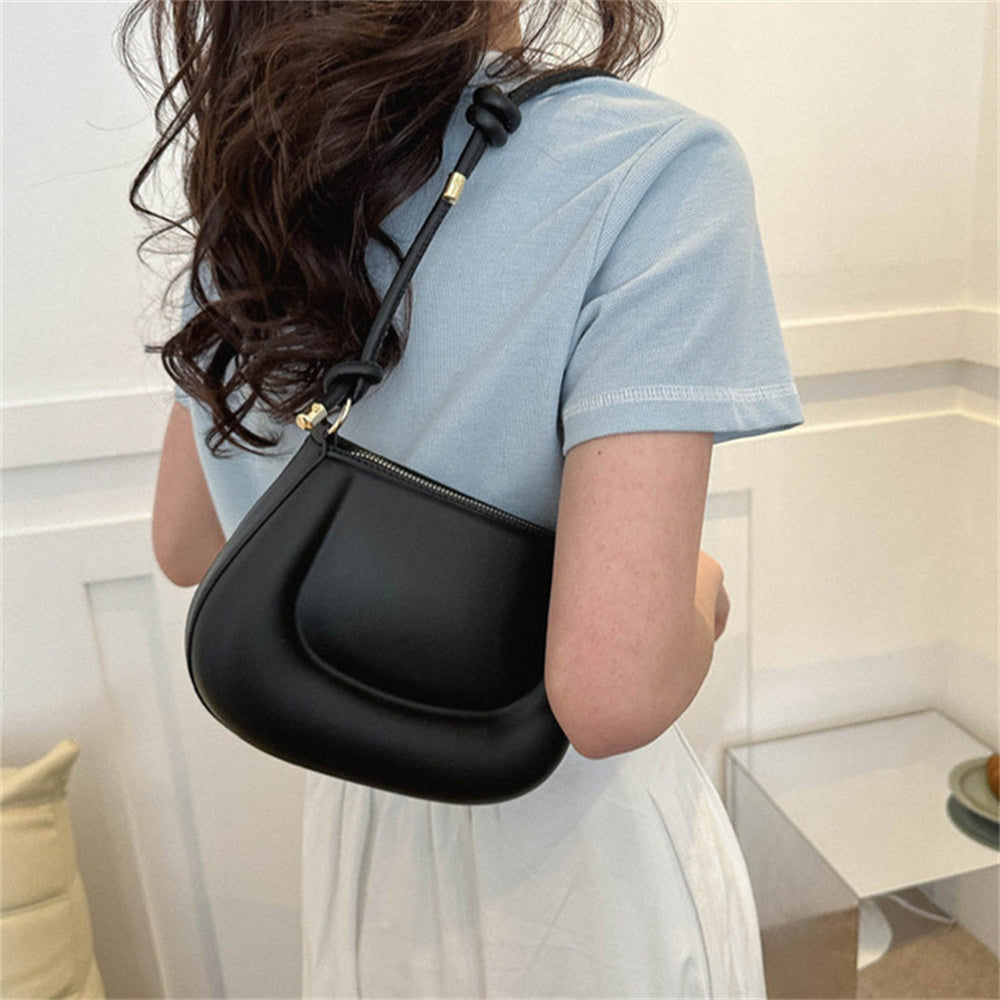 Beaira Soft Pu Ladies Leather Crossbody Bag Women Purple Underarm Bag Retro Solid Color Handbag Fashion Design Girl Small Shoulder Bags