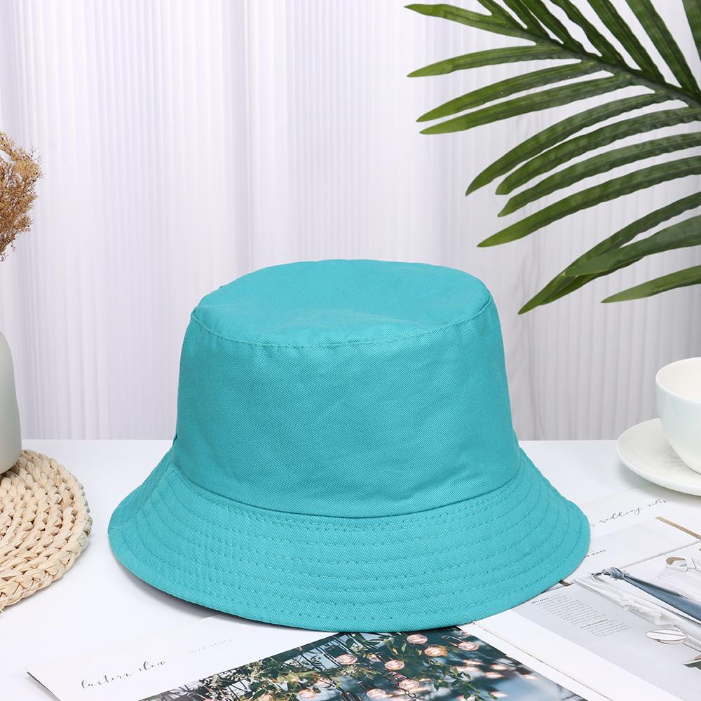 Beaira Cotton Summer Foldable Bucket Hat Unisex Women Outdoor Sunscreen Hat Pure Color Fishing Hunting Cap Men Basin Chapeau Beach Cap