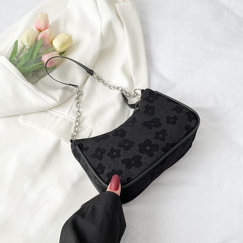 Beaira Fashion Felt Shoulder Bags For Women Small Casual Underarm Bag Female Handbag