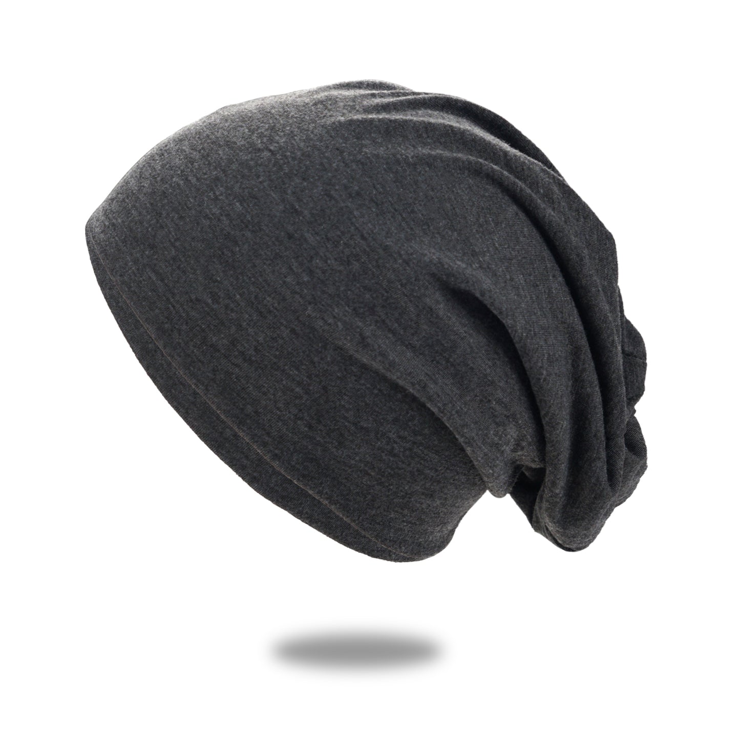 Beaira 1Pack Solid Color Unisex Men Women Slouchy Beanie Hip-Hop Soft Cotton Cap Lightweight Running Beanie Adult Dwarf Hat