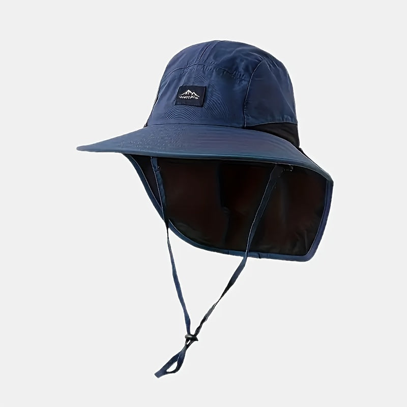 Beaira Unisex Summer Wide Brim Waterproof and Quick-drying Panama Caps Outdoor Visor Bucket Hats Mesh Breathable Sun Hat with Neck Flap