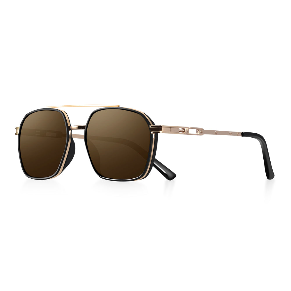 Beaira Polygon Polarized Sunglasses Men Outdoor Fishing Pilot Sun Glasses Male Vintage Retro Punk Shades Female UV Protection