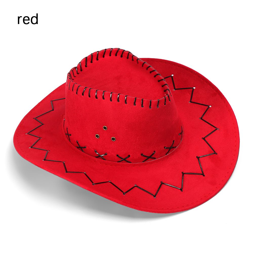 Beaira Western Cowboy Hat for Men Women Kids Fedora Outdoor Wide Brim Faux Leather Summer Wide Brim Beach Travel Cap Black White Pink