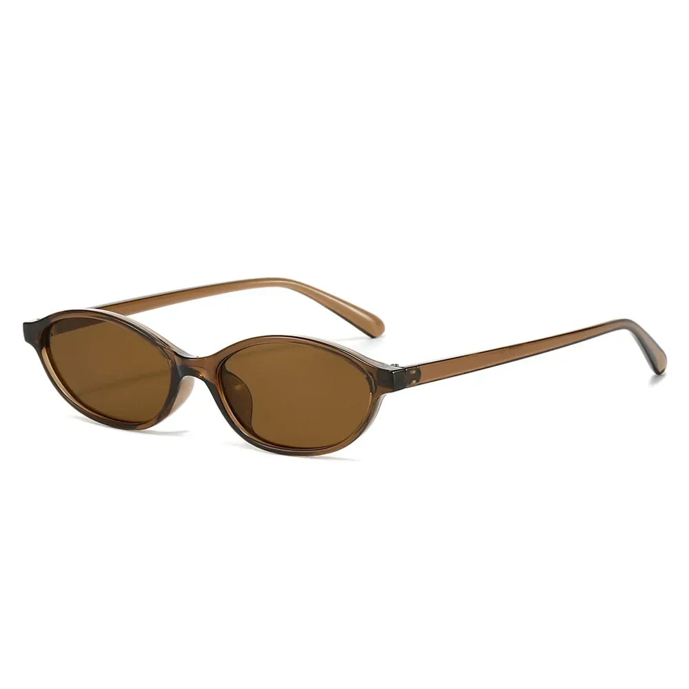 Beaira Sexy Small Oval Women's Sunglasses New Fashion Black Brown Sun Glasses Ladies Shades Trends Summer Unique Eyewear Men