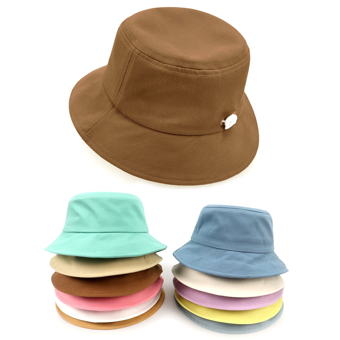Beaira Summer Children's Hat Fisherman Cap Boys and Girls Baby Panama Cap Cotton Outdoor Vacation Anti UV Protection Bucket Hat