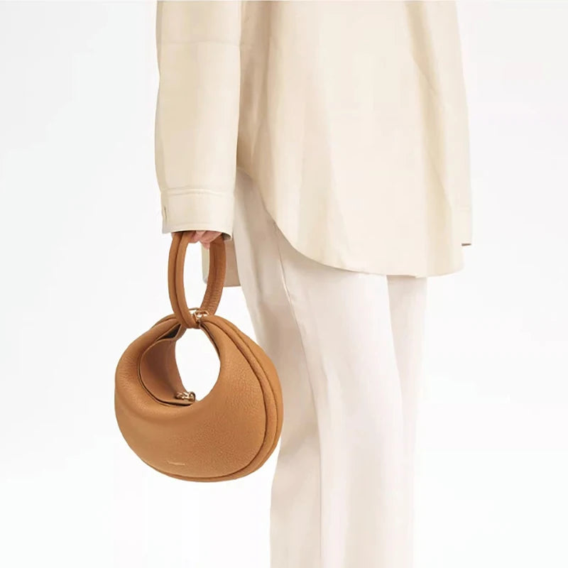 Beaira Luxury Crescent Moon Crossbody Underarm Shoulder Bag Simple Versatile Brand Design Handbag Ladies Commute Leather Hand Bags