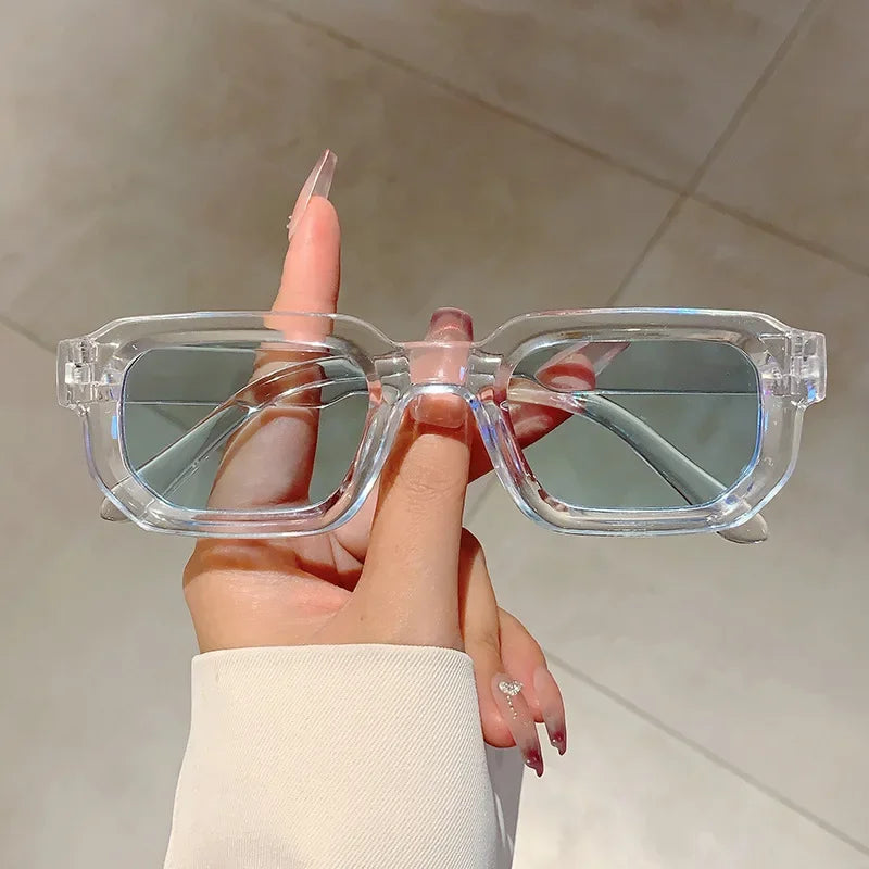 Beaira New Men Vintage Rectangle Frame Sunglasses Fashion Retro Sun Glasses Luxury Brand Design Glasses UV400 Eyewear Women Goggles
