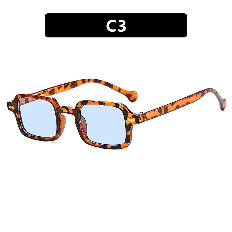 Beaira Simple Square Sunglasses Men and Women Retro Glasses Summer Sunshade Beach Fashion Glasses
