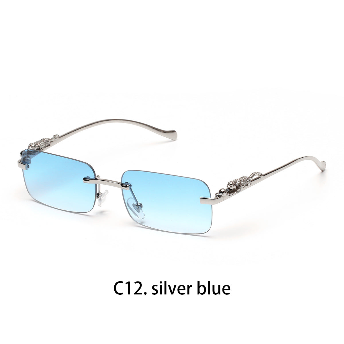 Beaira Ruiao rimless sunglasses UV400 fashion square metal glasses for men women designer man's brand sun glasses shades for outdoor