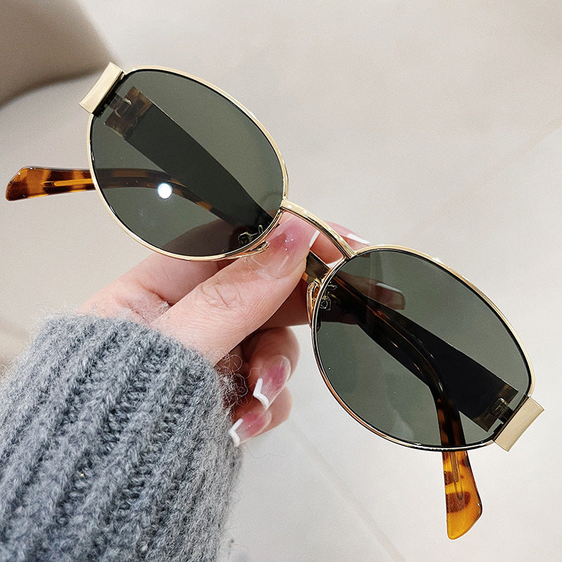 Beaira Fashion Oval Sunglasses Women Retro Trend Outdoor Metal Sun Glasses High Quality Classic Men Luxury Brand Eyewear UV400 Goggles