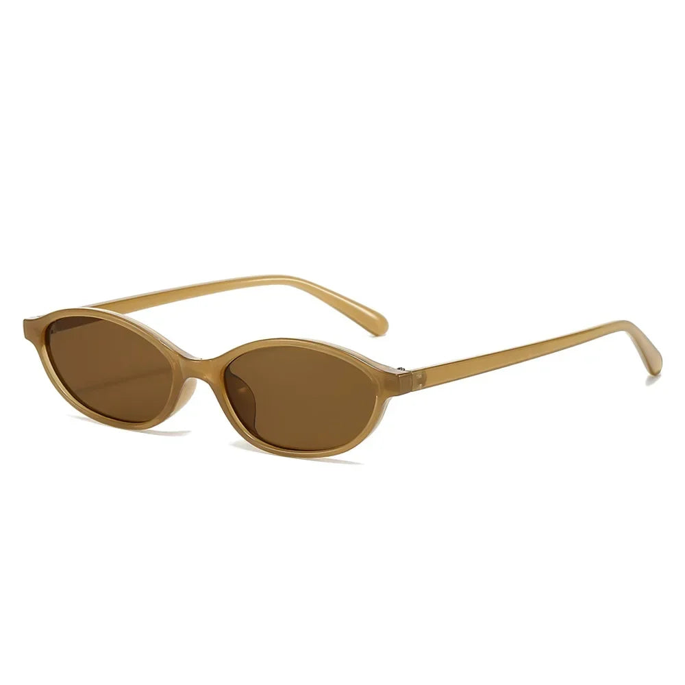 Beaira Sexy Small Oval Women's Sunglasses New Fashion Black Brown Sun Glasses Ladies Shades Trends Summer Unique Eyewear Men