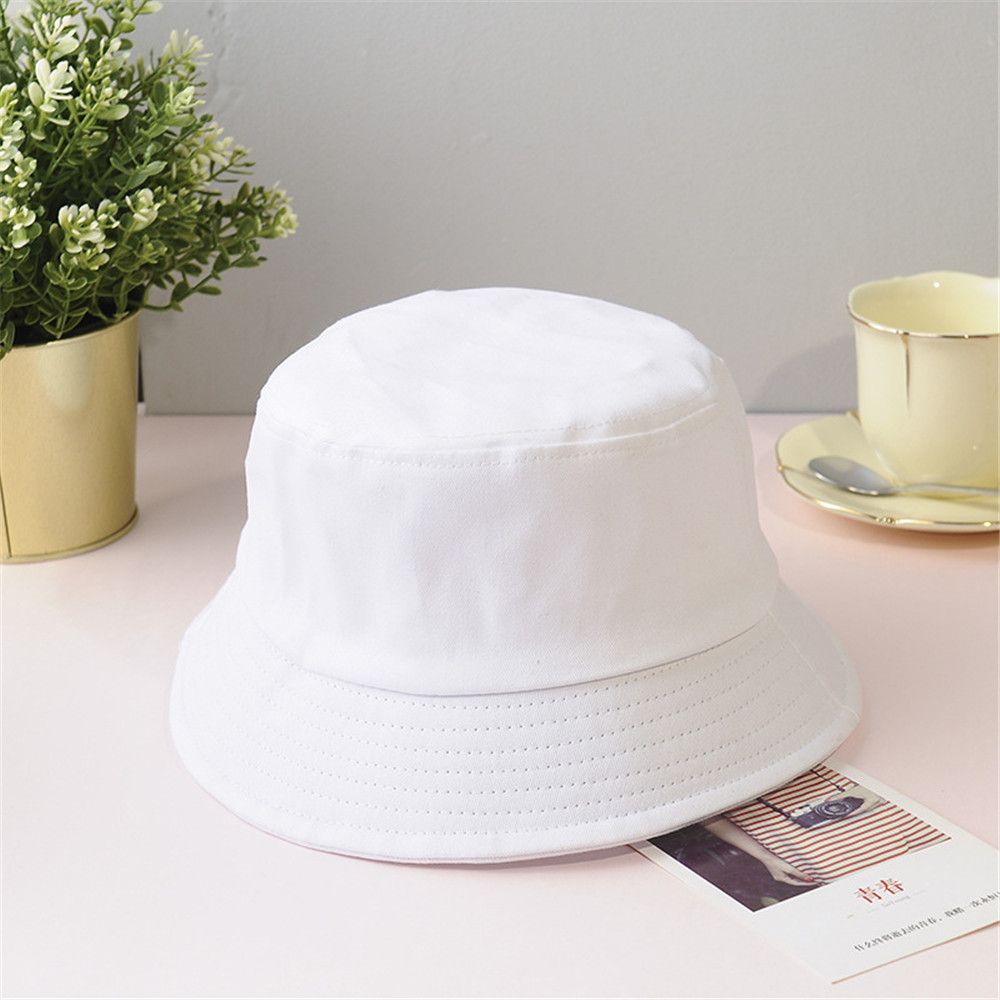 Beaira Cotton Summer Foldable Bucket Hat Unisex Women Outdoor Sunscreen Hat Pure Color Fishing Hunting Cap Men Basin Chapeau Beach Cap