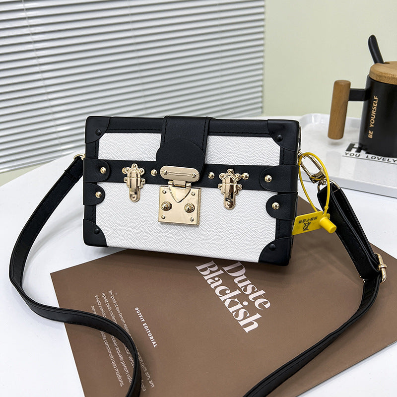 Beaira New Shoulder Bag Box Bag Fashion Retro Small Box Crossbody Bag