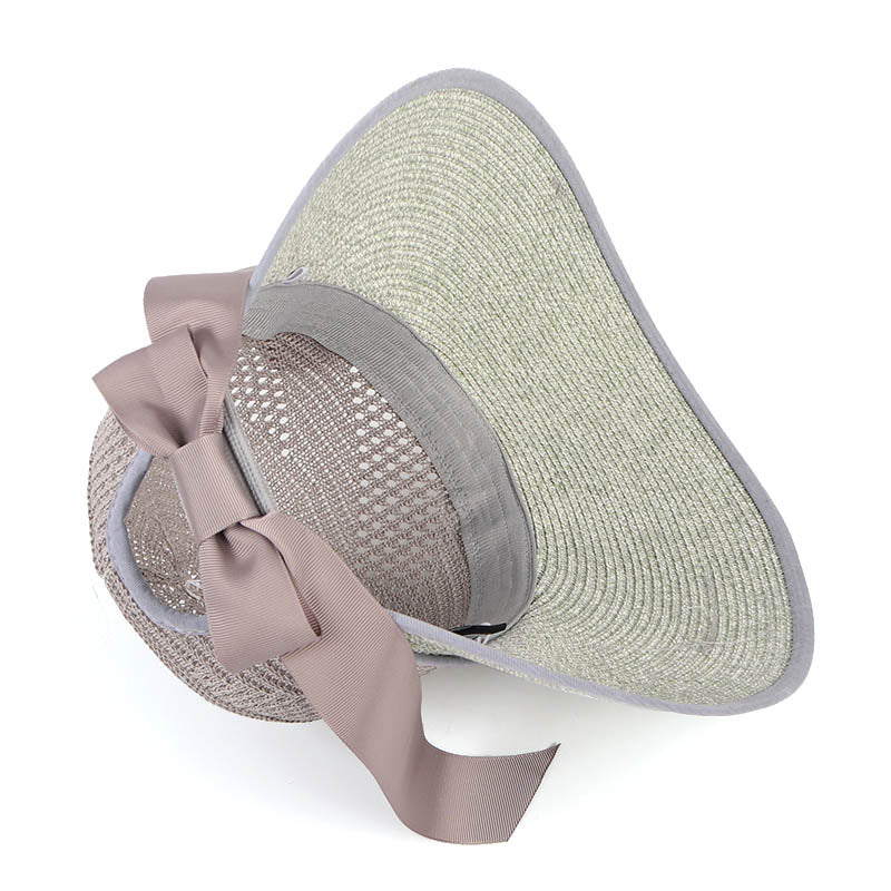 Beaira Summer Sun Hat Women Beach Accessories Wide Brim UV Protection Visor Sunshade Cap Ladies Bowknot Korean Panama Floppy Sunhat