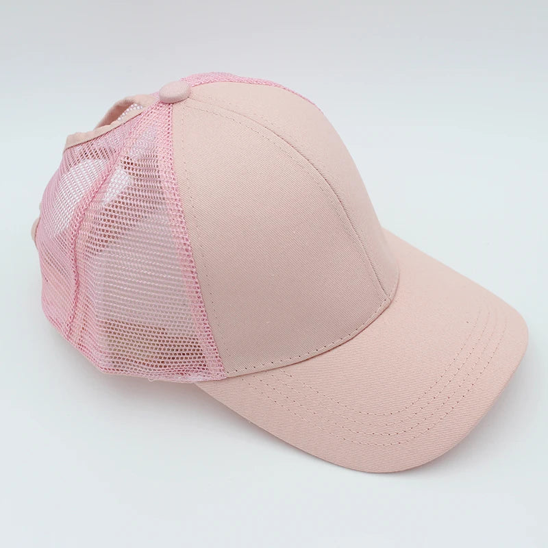 Beaira High Ponytail Baseball Cap for Women Spring Summer Sun Hat Running Snapback Hat Messy High Bun Women's Caps Female