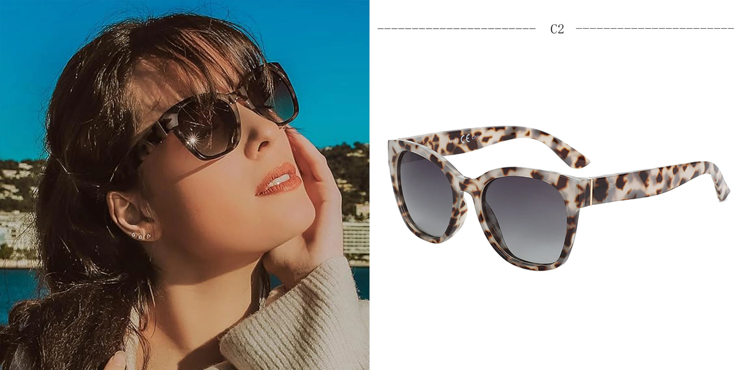 Beaira Sets Luxury Brand Sunglasses Women Outdoor Cat Eye Designe Sunshade Sun Glasses Retro Retro Gradient Eyeglasses UV400