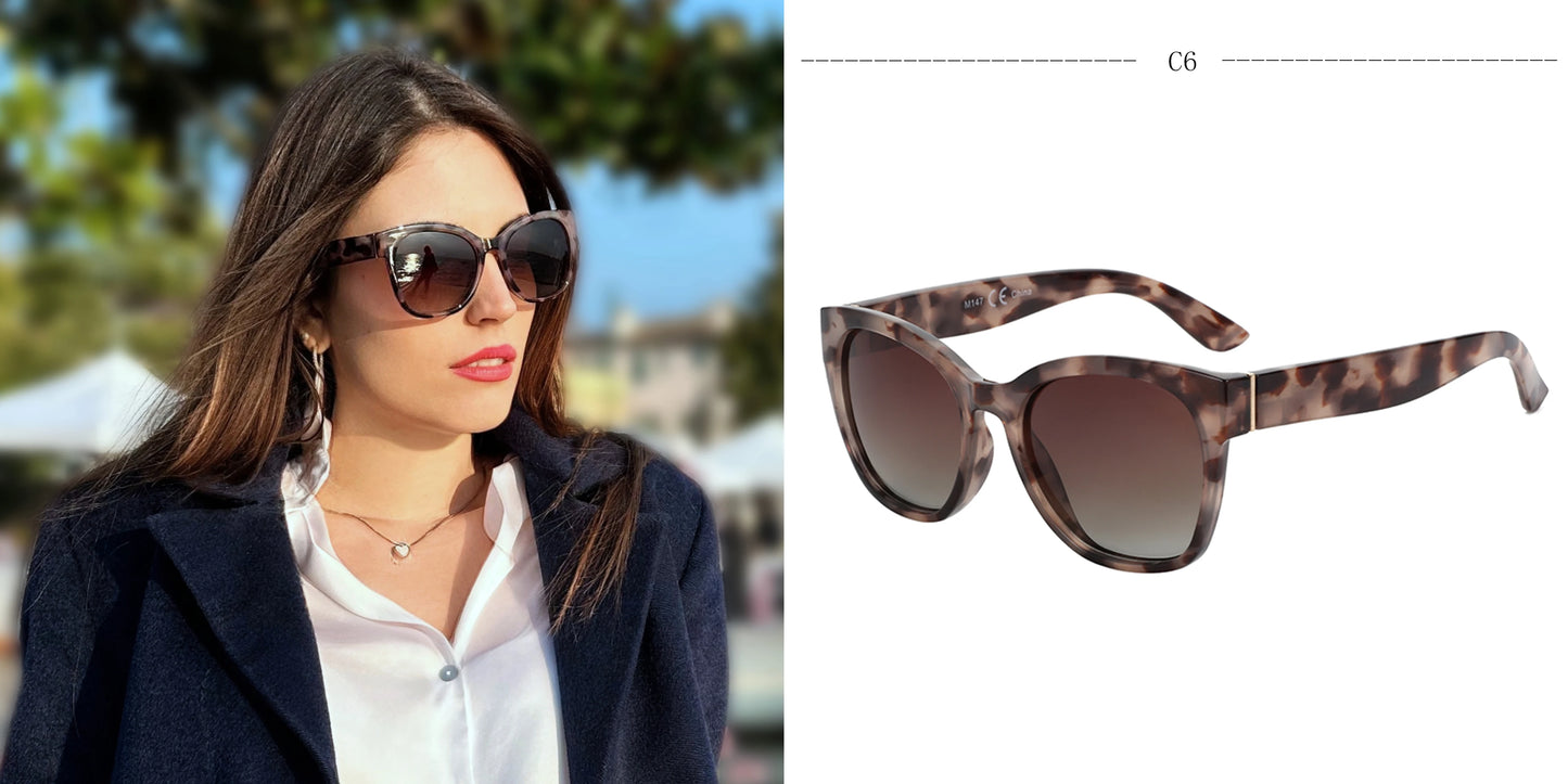 Beaira Sets Luxury Brand Sunglasses Women Outdoor Cat Eye Designe Sunshade Sun Glasses Retro Retro Gradient Eyeglasses UV400